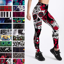 Load image into Gallery viewer, Cool Skull White Leggings
