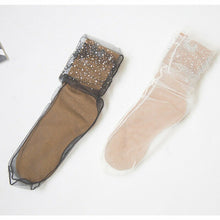 Load image into Gallery viewer, Elegant Socks with Rhinestones
